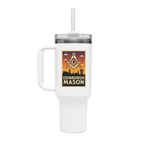 Edinburgh Mason 40oz Stainless Steel Masonic Travel Tumbler - Masonic Mugs