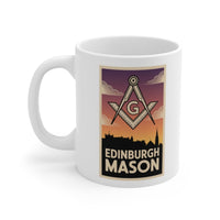 Edinburgh Mason Custom Masonic Coffee Mug - Freemason Gift - Masonic Mugs