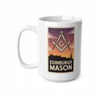Edinburgh Mason Custom Masonic Coffee Mug - Freemason Gift - Masonic Mugs