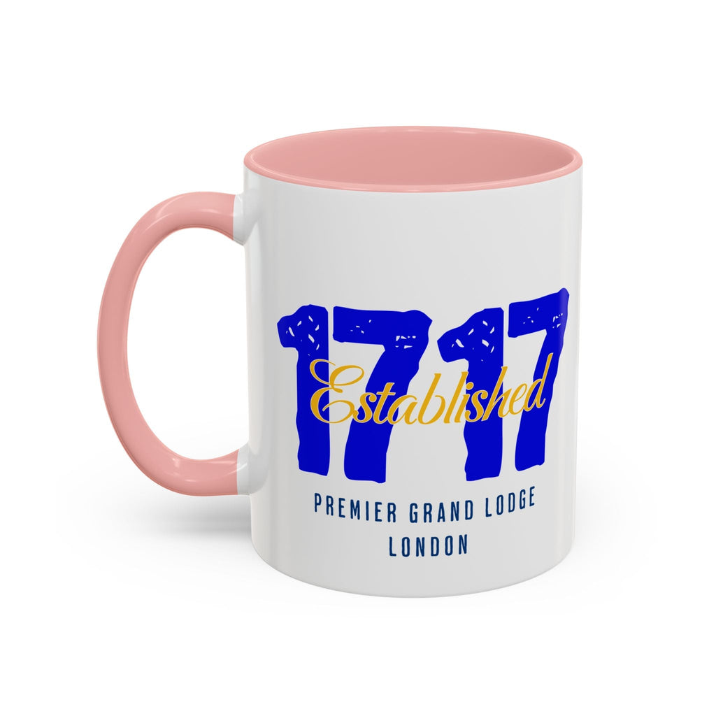 Established 1717 Accent Coffee Mug | Vintage Lodge Mug | Gift for Coffee Lovers | Unique Home Decor | Anniversary Mug | Coffee Cup - Masonic Mugs