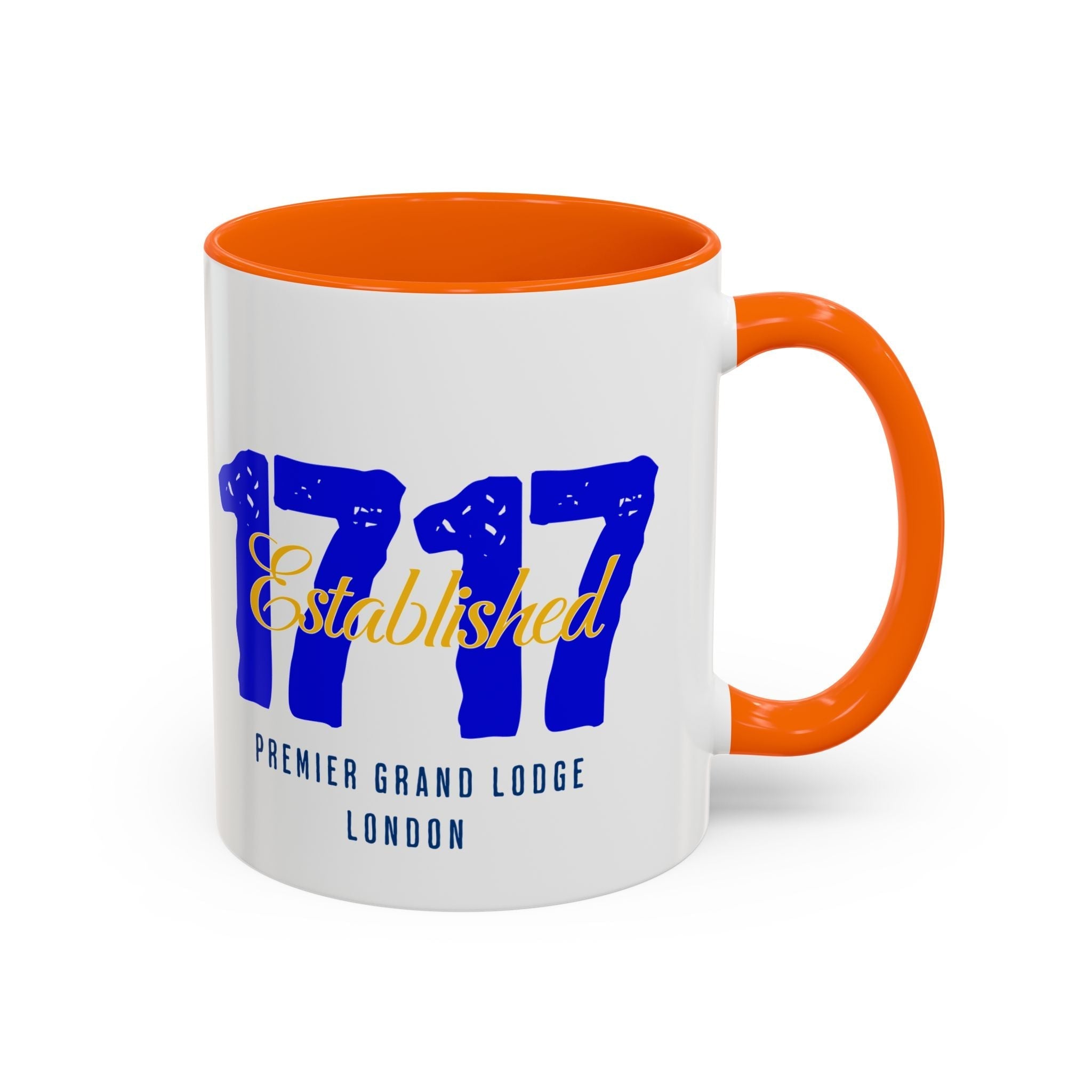 Established 1717 Accent Coffee Mug | Vintage Lodge Mug | Gift for Coffee Lovers | Unique Home Decor | Anniversary Mug | Coffee Cup - Masonic Mugs