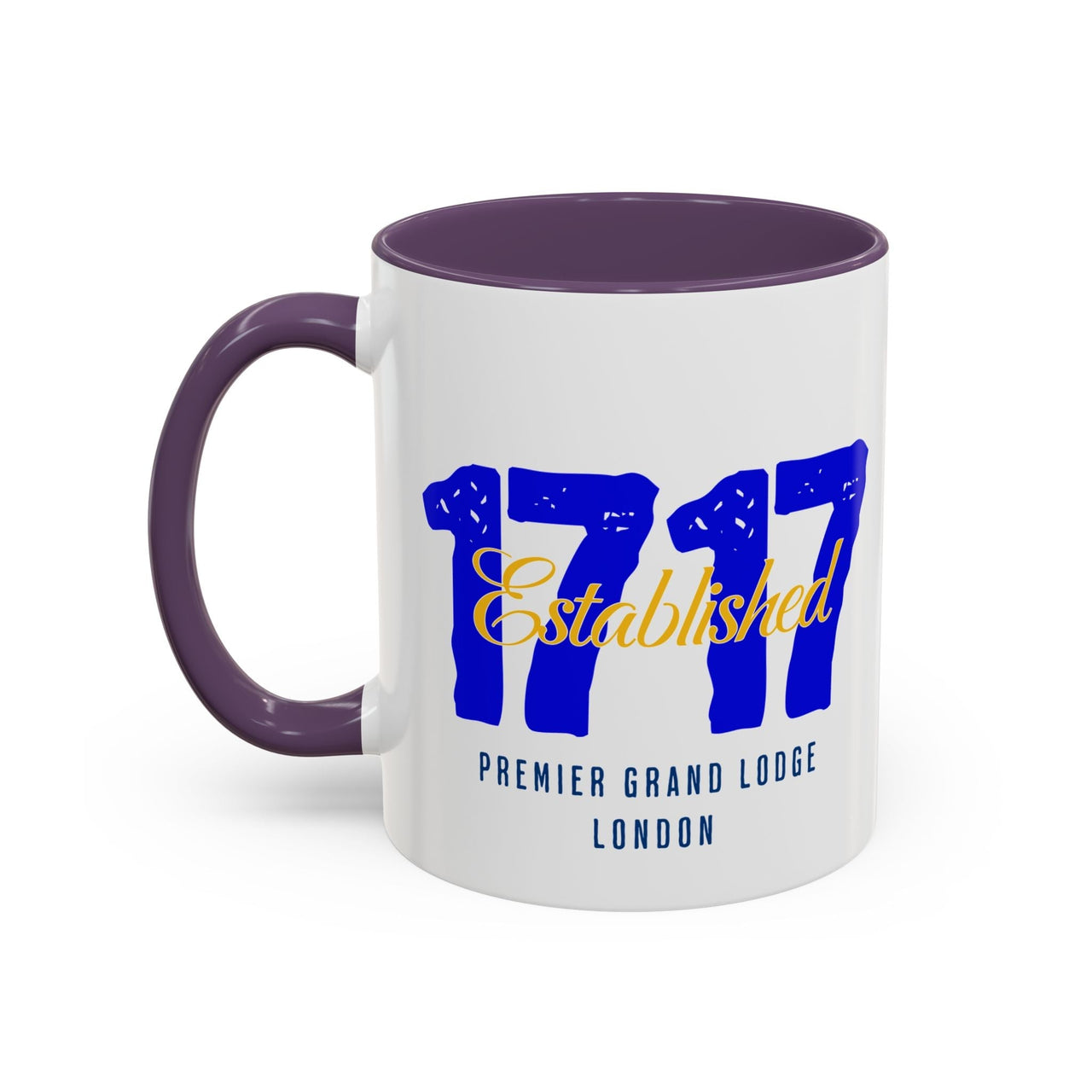 Established 1717 Accent Coffee Mug | Vintage Lodge Mug | Gift for Coffee Lovers | Unique Home Decor | Anniversary Mug | Coffee Cup - Masonic Mugs