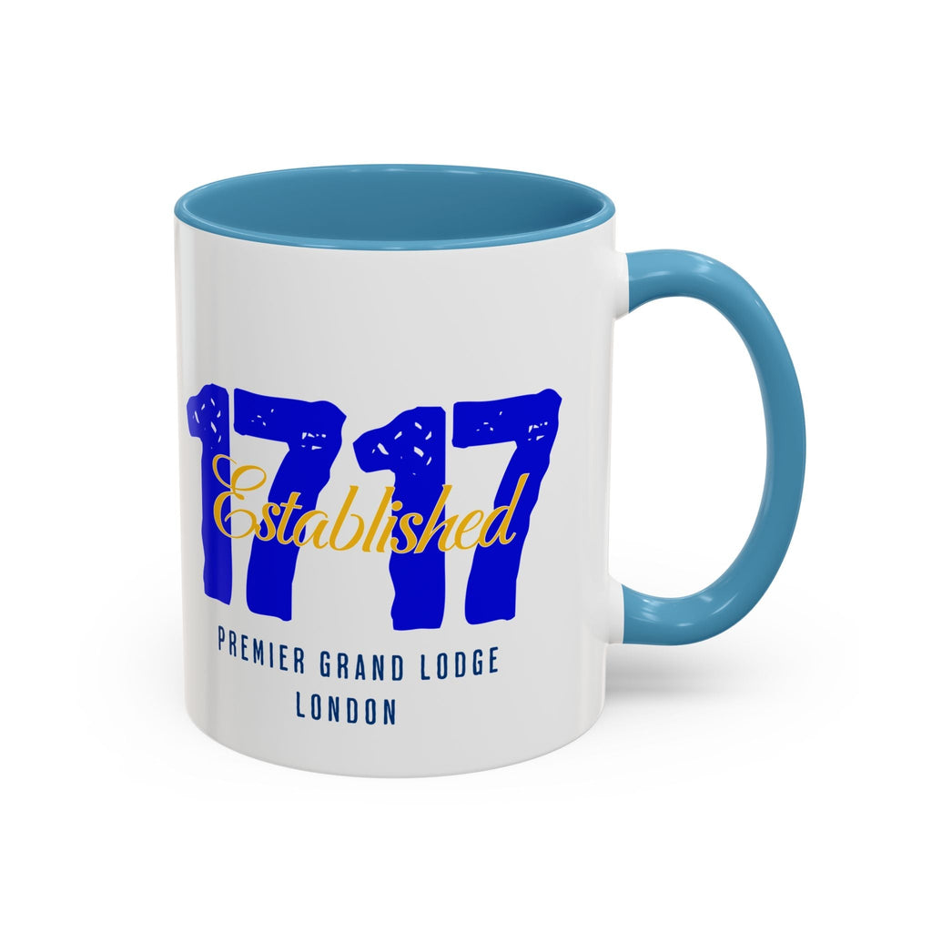 Established 1717 Accent Coffee Mug | Vintage Lodge Mug | Gift for Coffee Lovers | Unique Home Decor | Anniversary Mug | Coffee Cup - Masonic Mugs