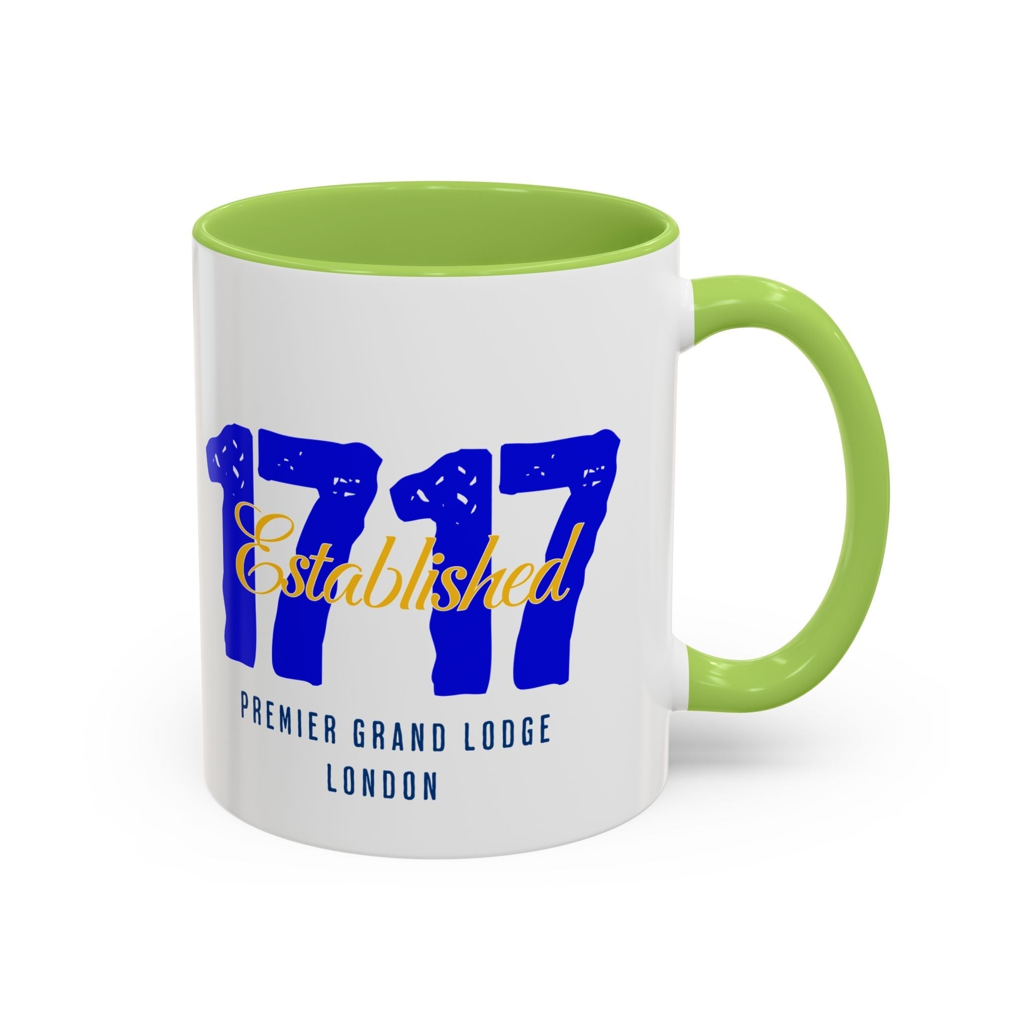 Established 1717 Accent Coffee Mug | Vintage Lodge Mug | Gift for Coffee Lovers | Unique Home Decor | Anniversary Mug | Coffee Cup - Masonic Mugs