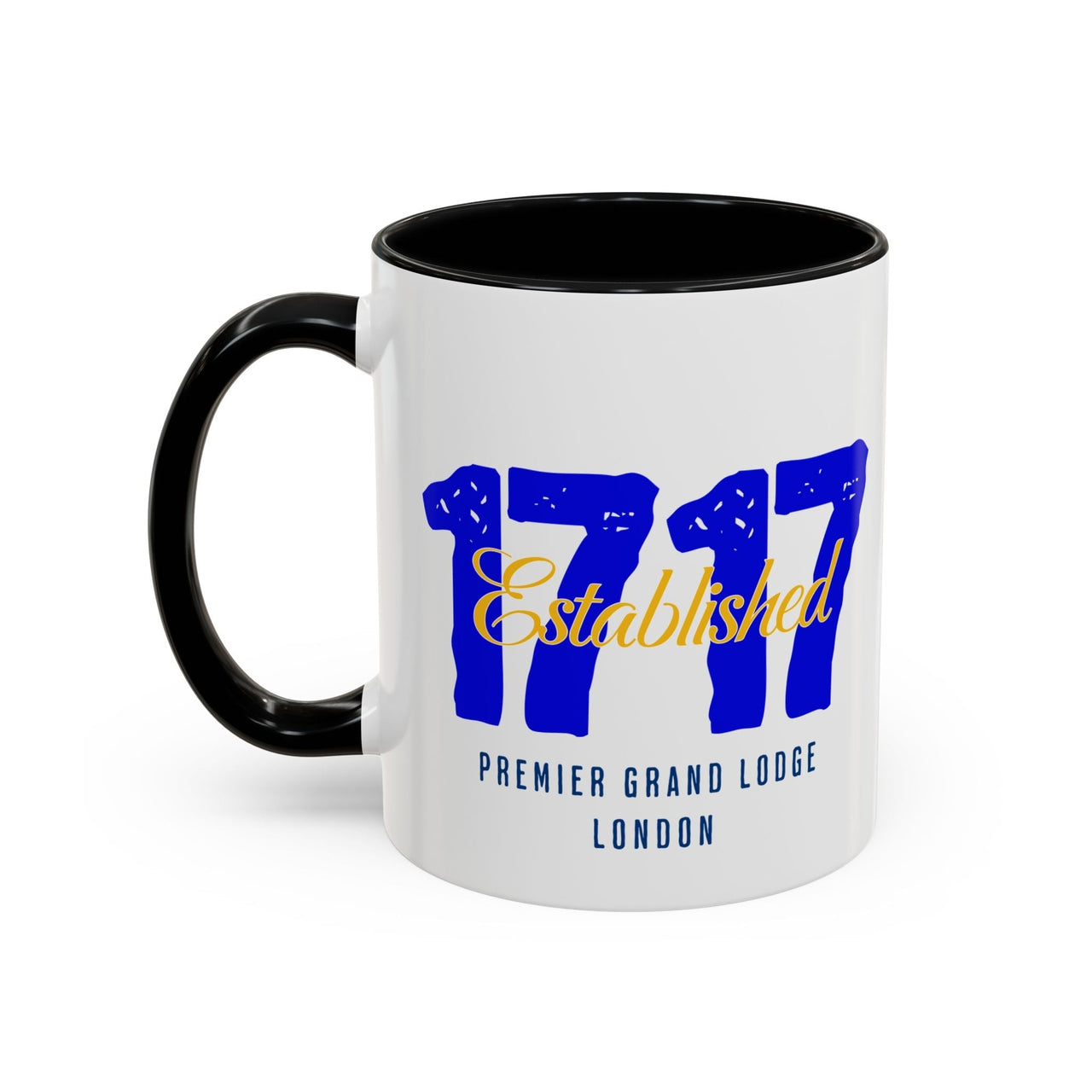 Established 1717 Accent Coffee Mug | Vintage Lodge Mug | Gift for Coffee Lovers | Unique Home Decor | Anniversary Mug | Coffee Cup - Masonic Mugs