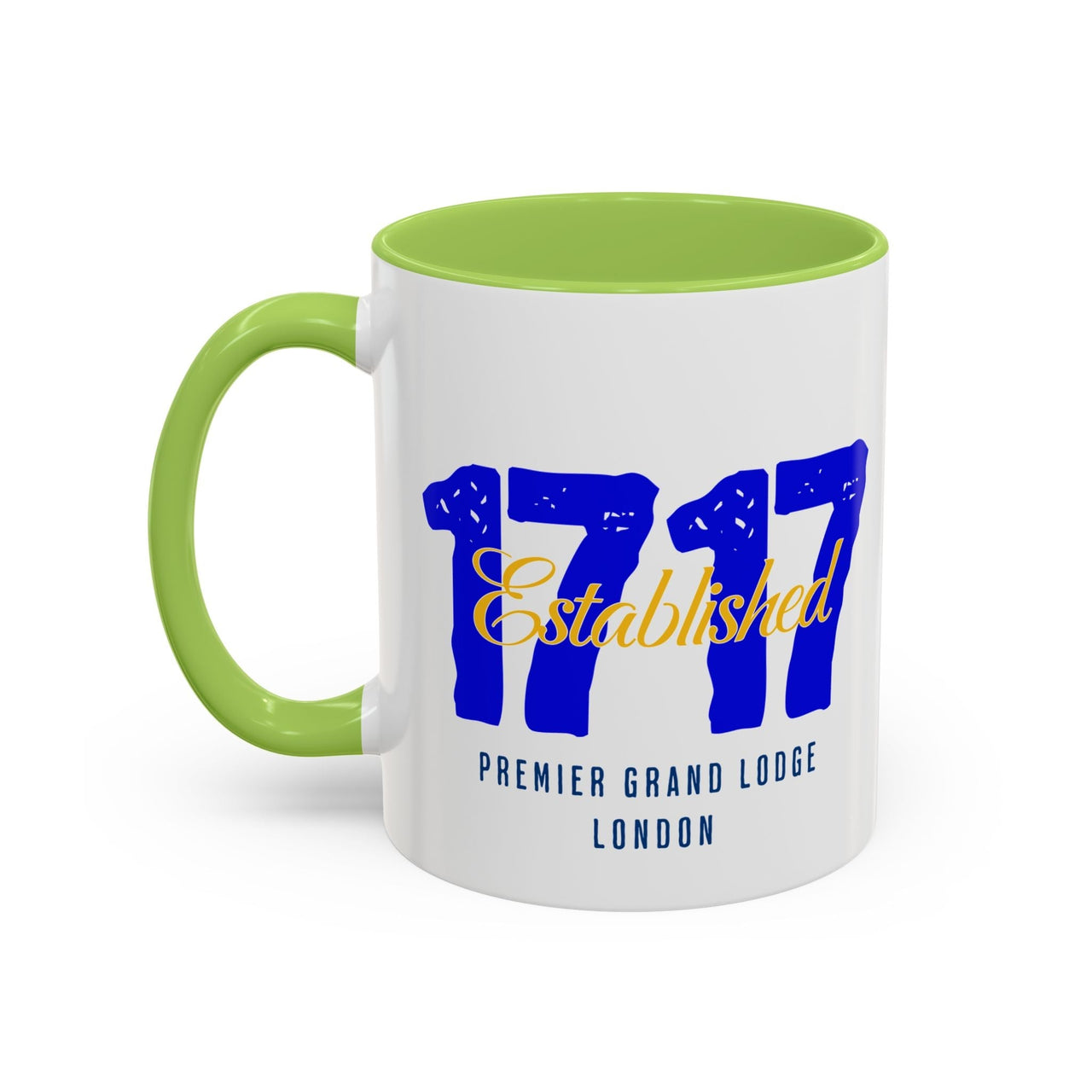 Established 1717 Accent Coffee Mug | Vintage Lodge Mug | Gift for Coffee Lovers | Unique Home Decor | Anniversary Mug | Coffee Cup - Masonic Mugs