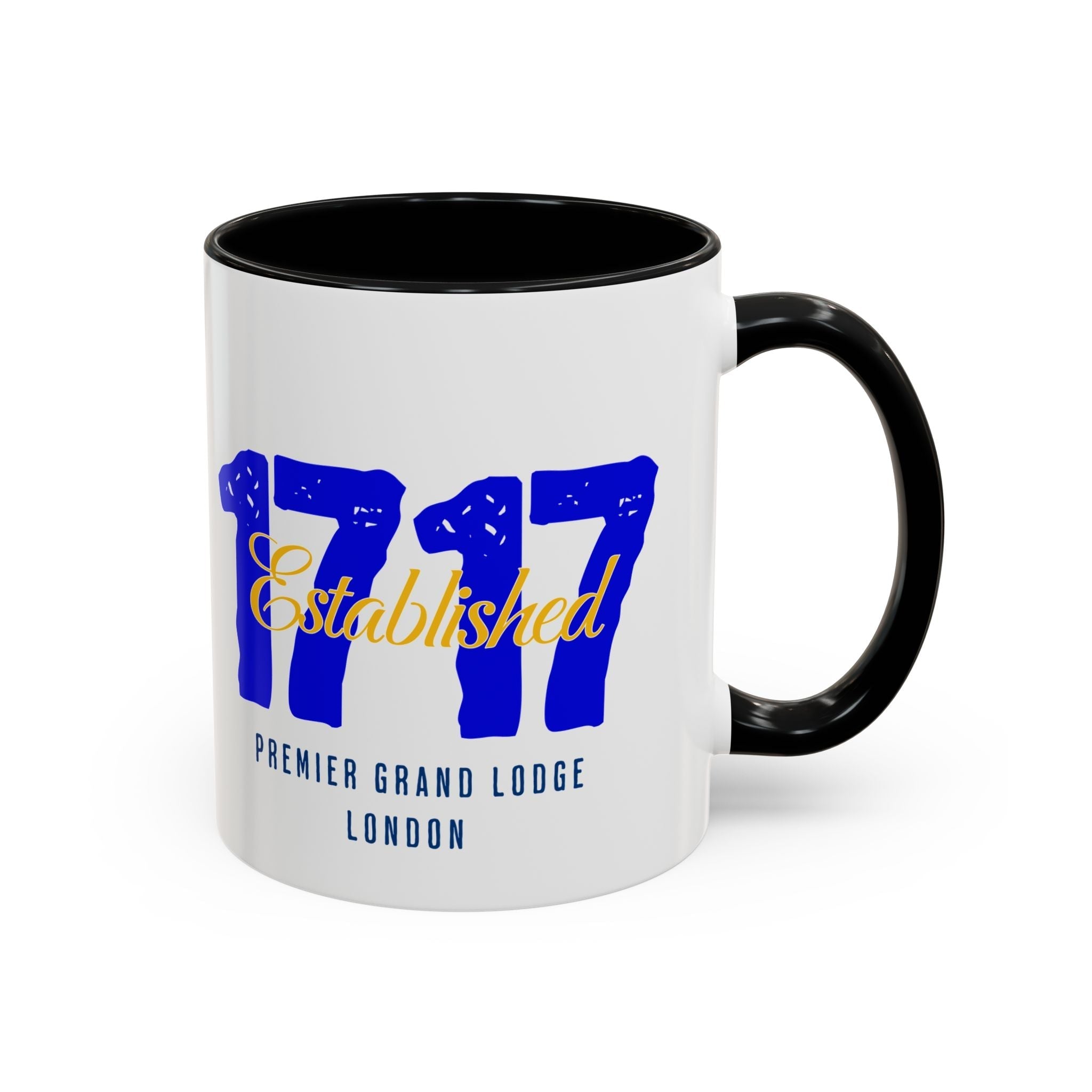 Established 1717 Accent Coffee Mug | Vintage Lodge Mug | Gift for Coffee Lovers | Unique Home Decor | Anniversary Mug | Coffee Cup - Masonic Mugs