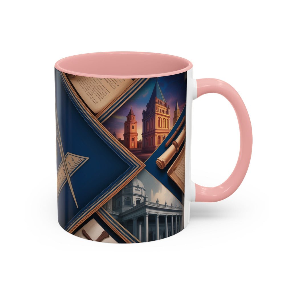 Freemason Premium Ready to go Coloured Rim Mug - Masonic Mugs