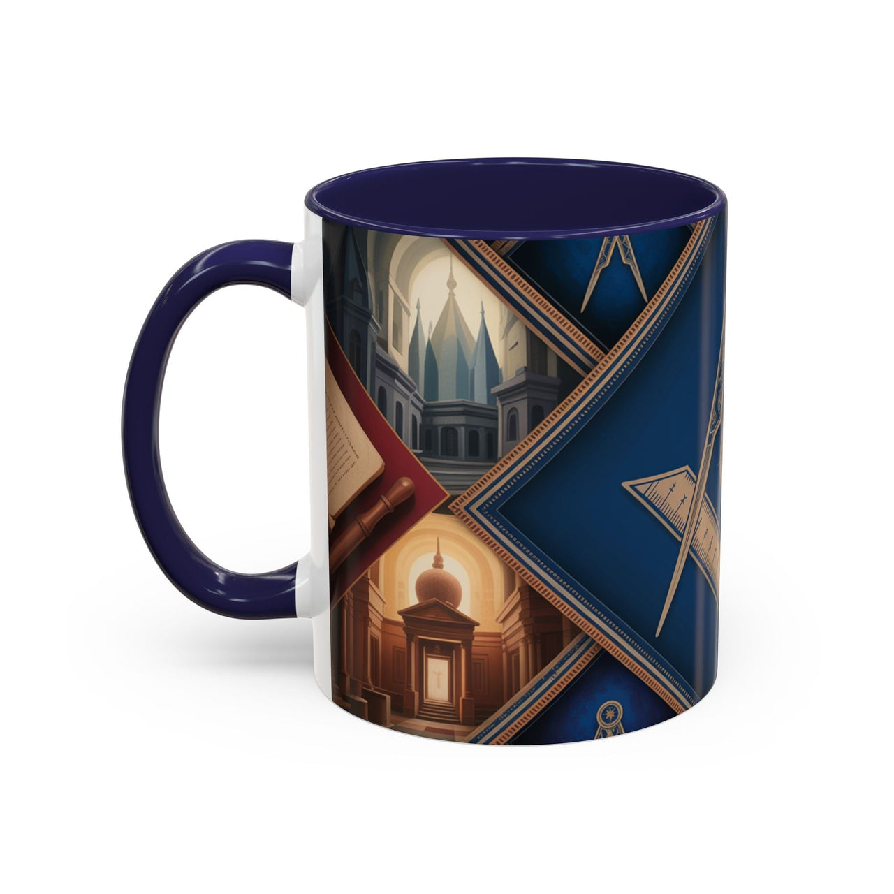 Freemason Premium Ready to go Coloured Rim Mug - Masonic Mugs