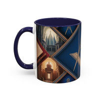 Freemason Premium Ready to go Coloured Rim Mug - Masonic Mugs