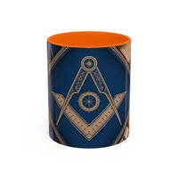 Freemason Premium Ready to go Coloured Rim Mug - Masonic Mugs