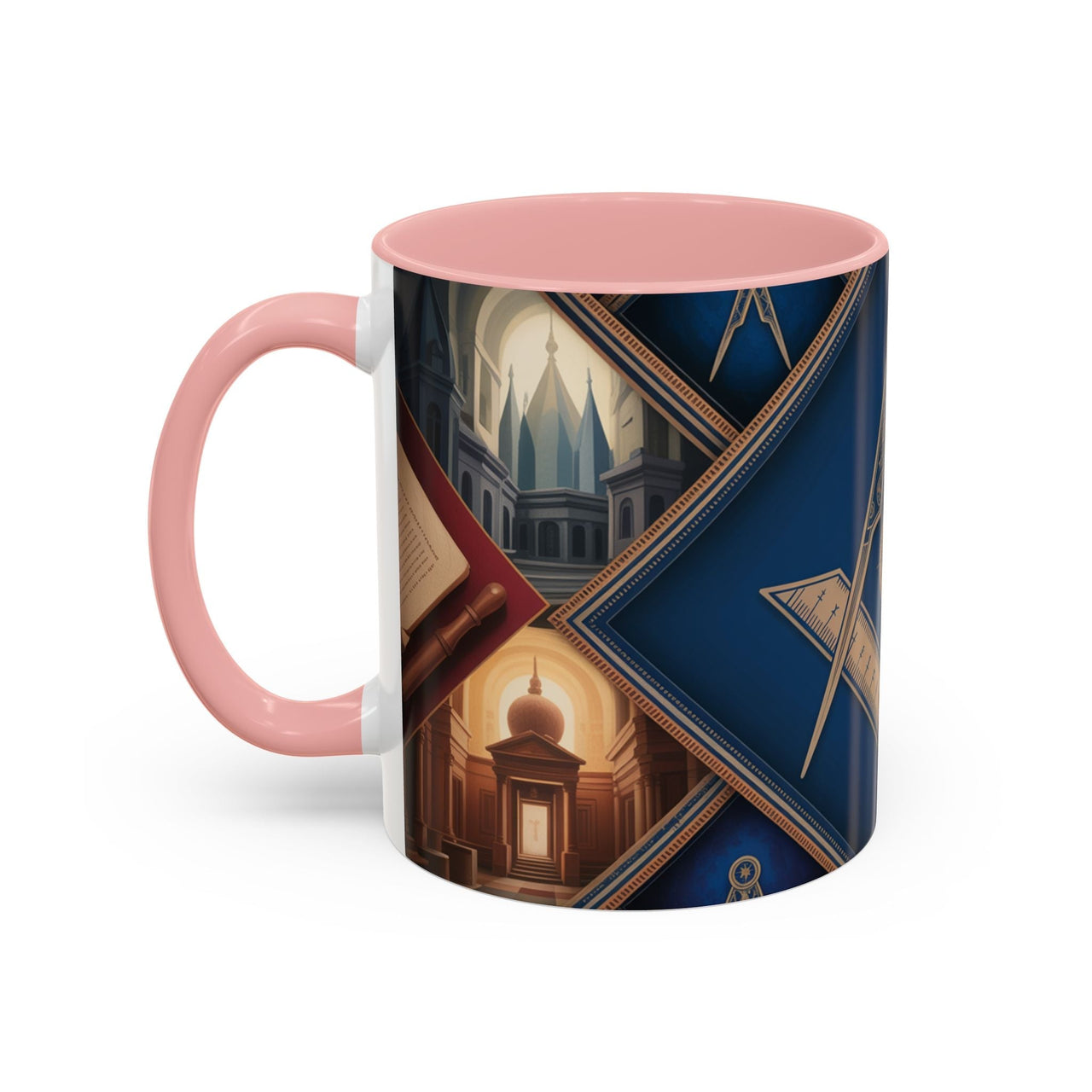 Freemason Premium Ready to go Coloured Rim Mug - Masonic Mugs