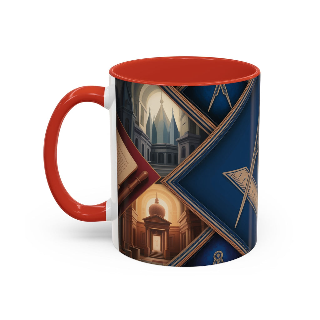 Freemason Premium Ready to go Coloured Rim Mug - Masonic Mugs