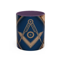 Freemason Premium Ready to go Coloured Rim Mug - Masonic Mugs