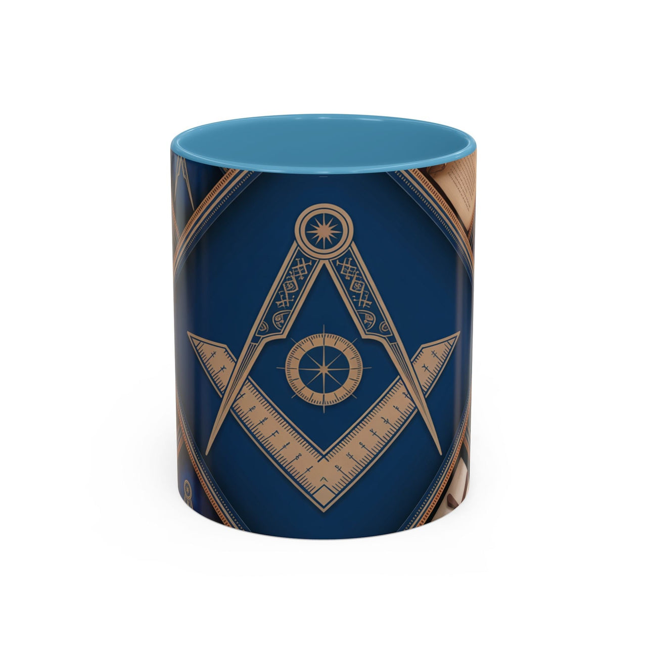 Freemason Premium Ready to go Coloured Rim Mug - Masonic Mugs