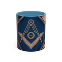 Freemason Premium Ready to go Coloured Rim Mug - Masonic Mugs