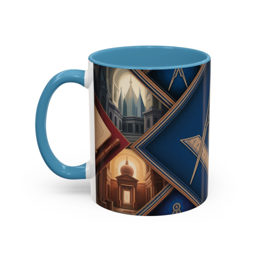 Freemason Premium Ready to go Coloured Rim Mug - Masonic Mugs