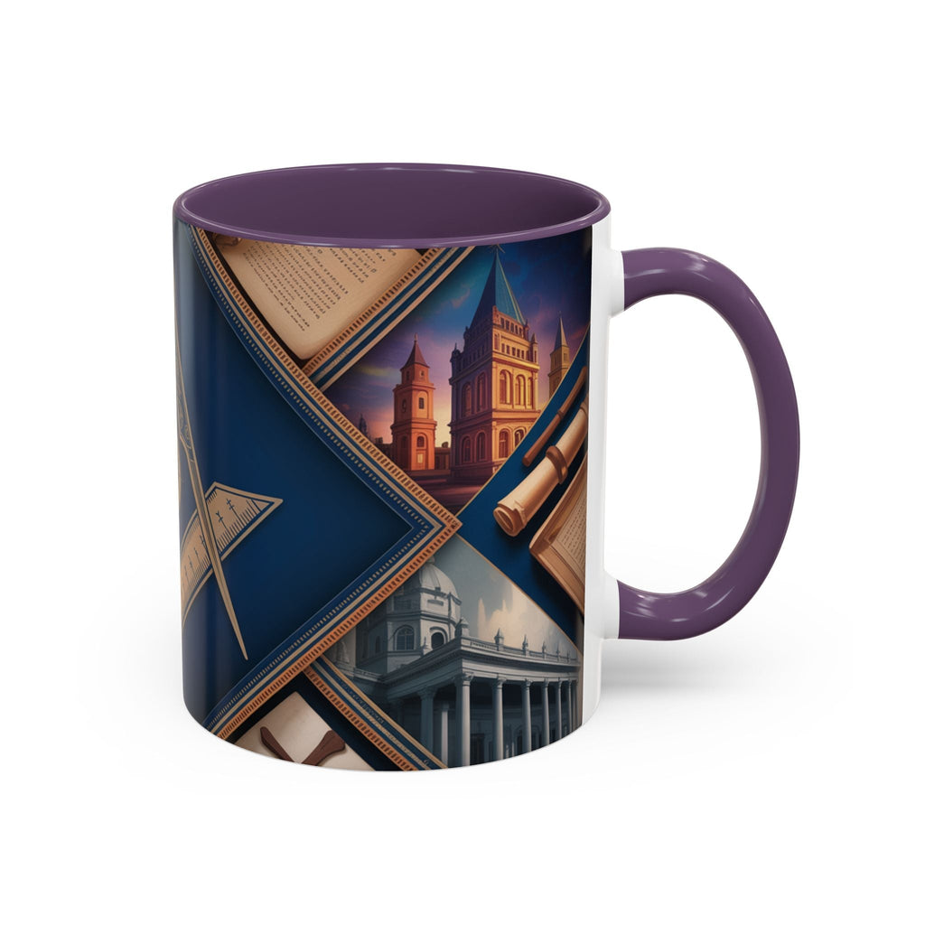 Freemason Premium Ready to go Coloured Rim Mug - Masonic Mugs