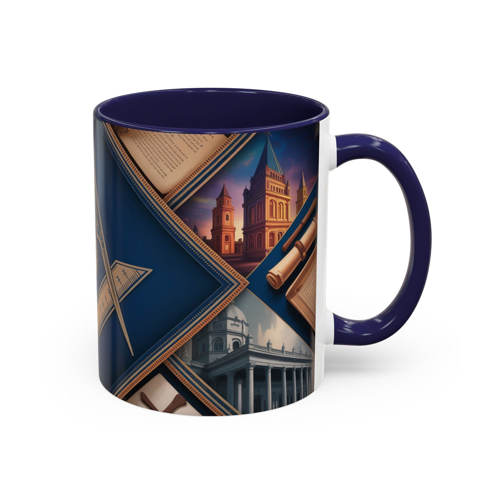 Freemason Premium Ready to go Coloured Rim Mug - Masonic Mugs