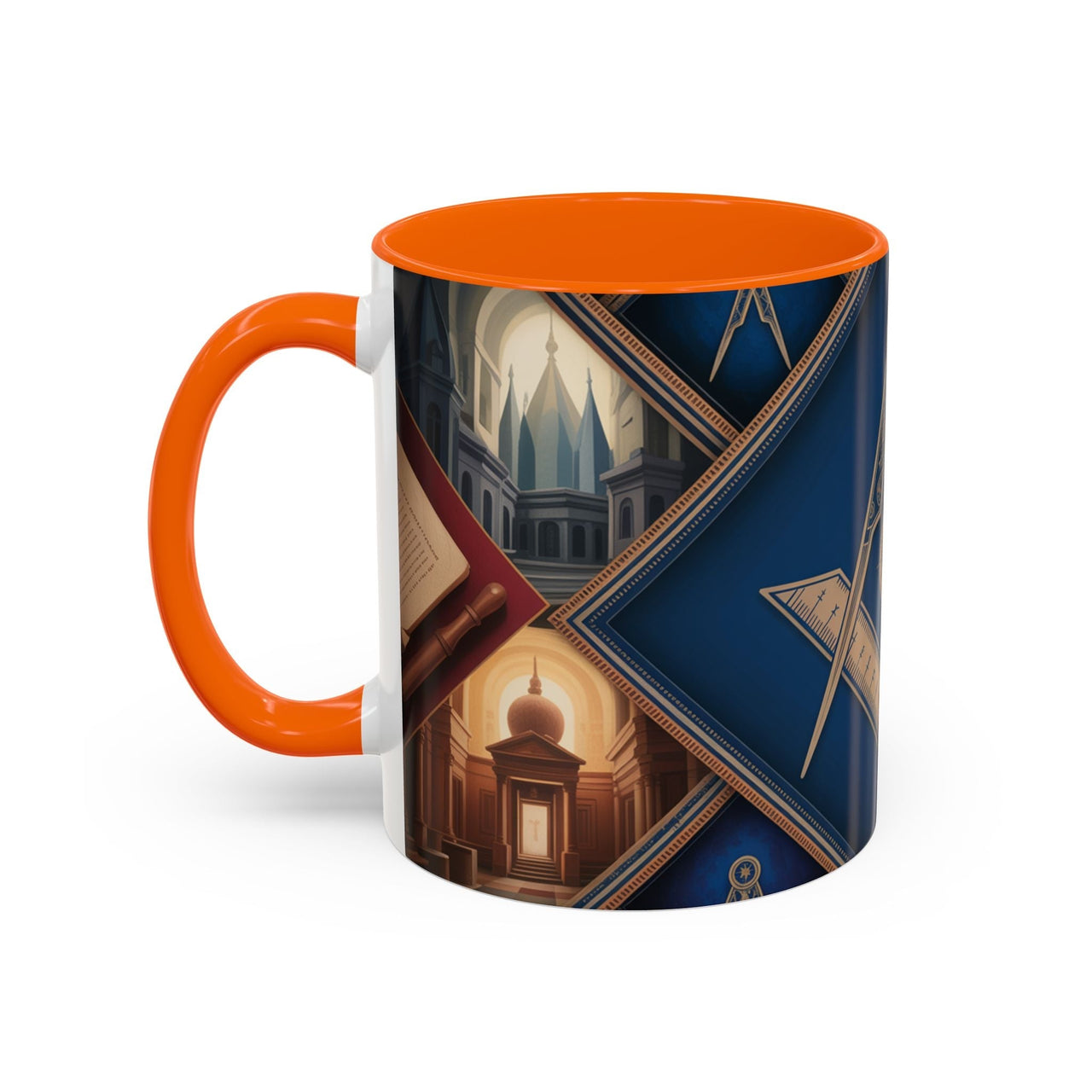 Freemason Premium Ready to go Coloured Rim Mug - Masonic Mugs