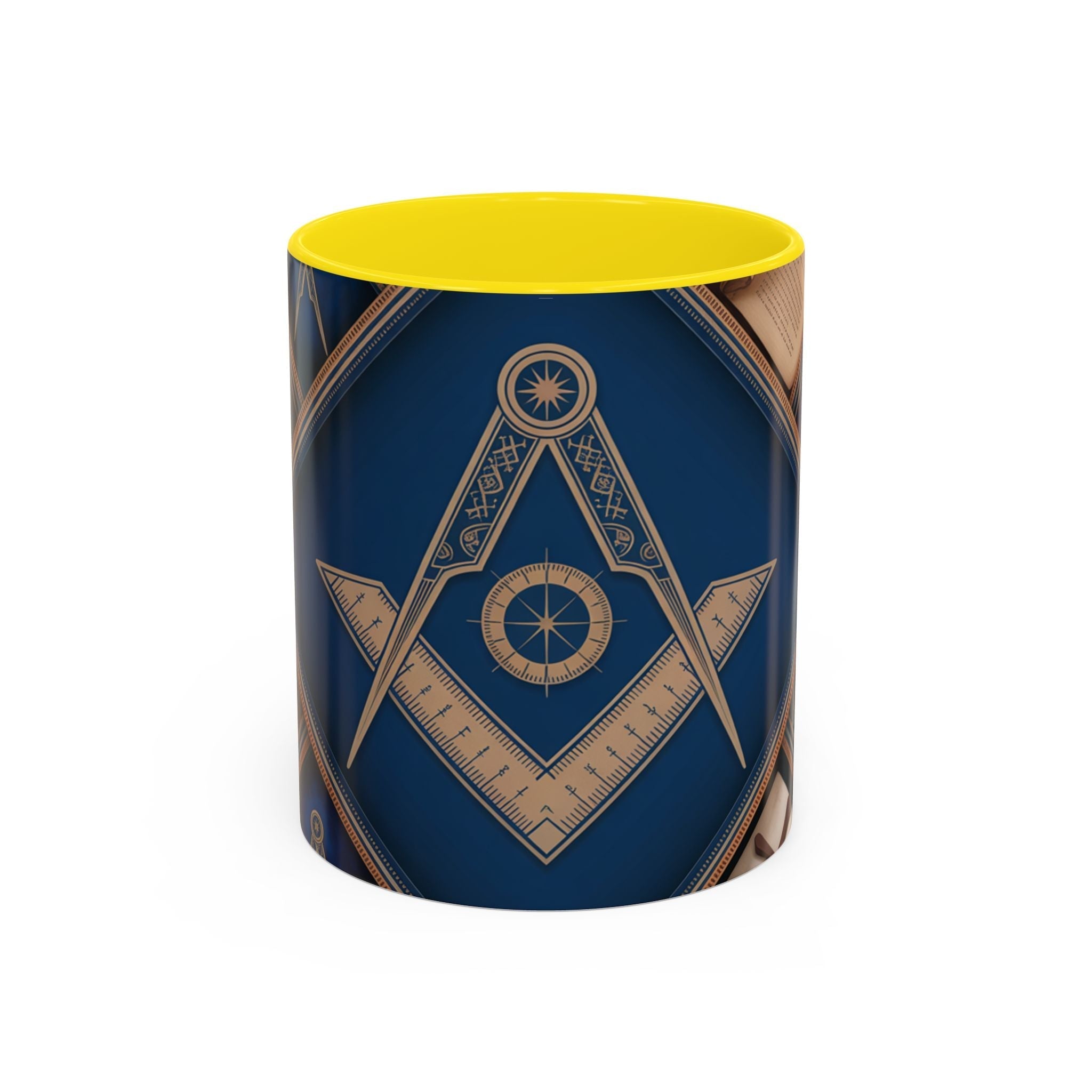 Freemason Premium Ready to go Coloured Rim Mug - Masonic Mugs