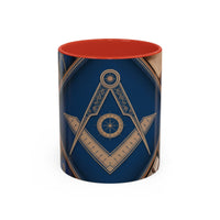 Freemason Premium Ready to go Coloured Rim Mug - Masonic Mugs