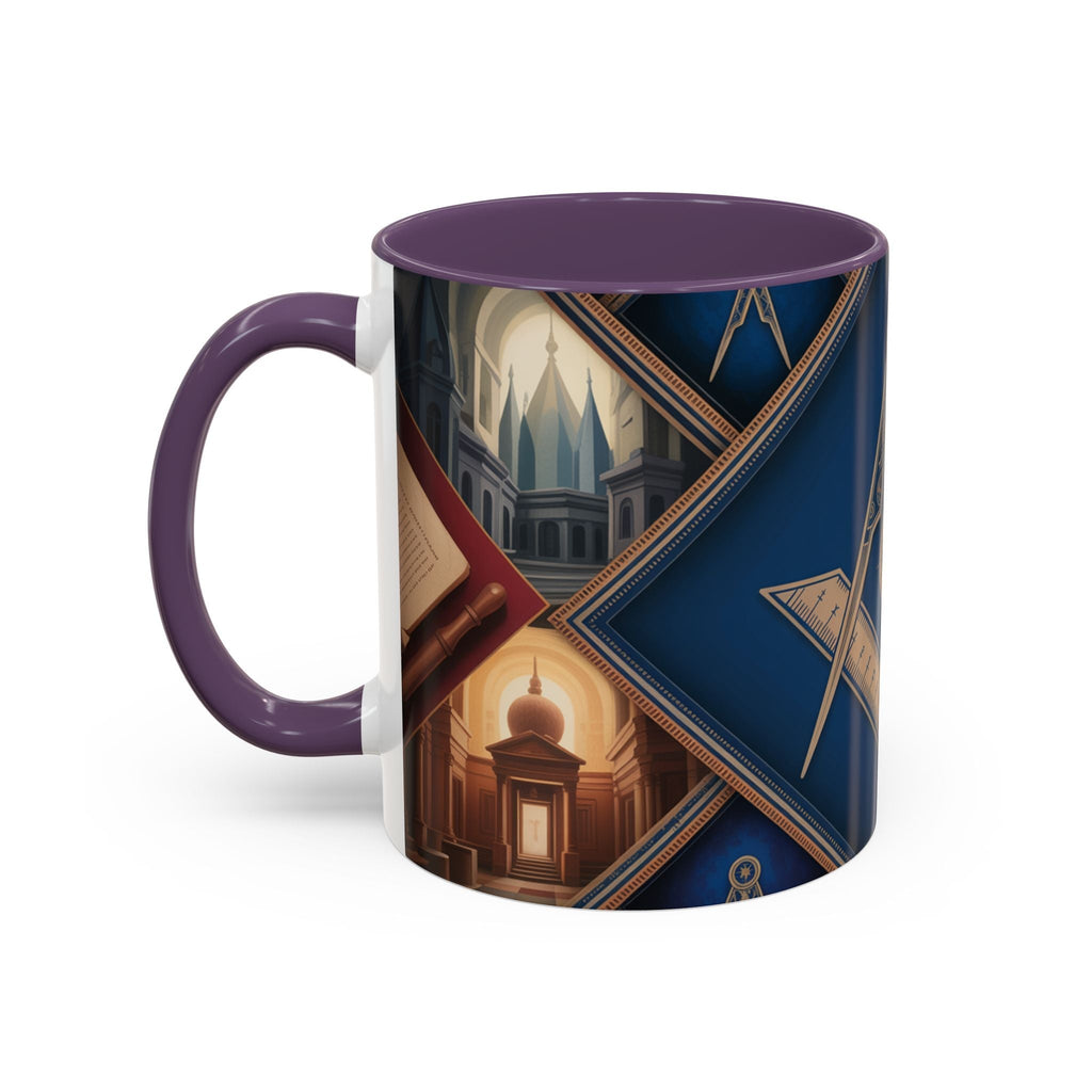 Freemason Premium Ready to go Coloured Rim Mug - Masonic Mugs