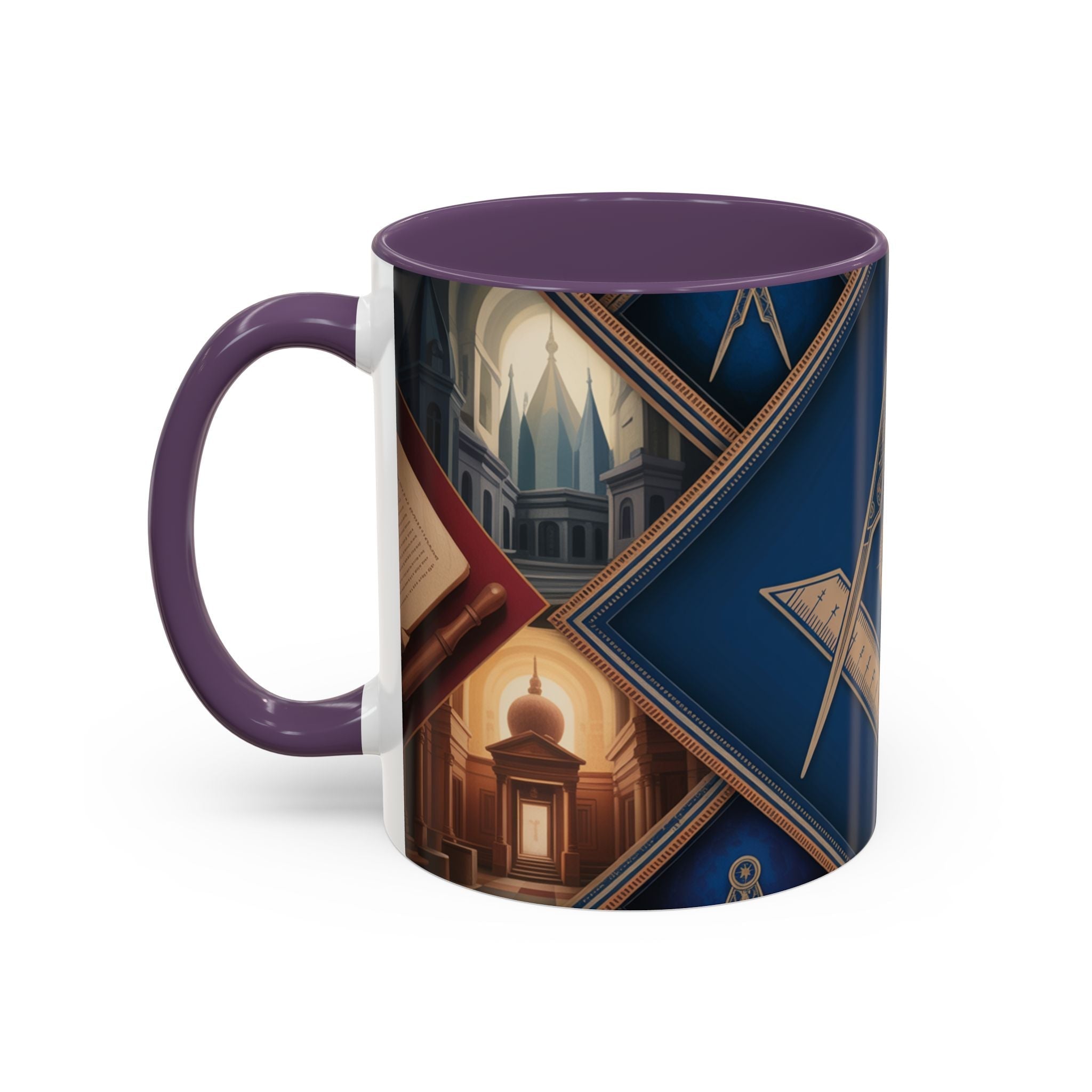 Freemason Premium Ready to go Coloured Rim Mug - Masonic Mugs