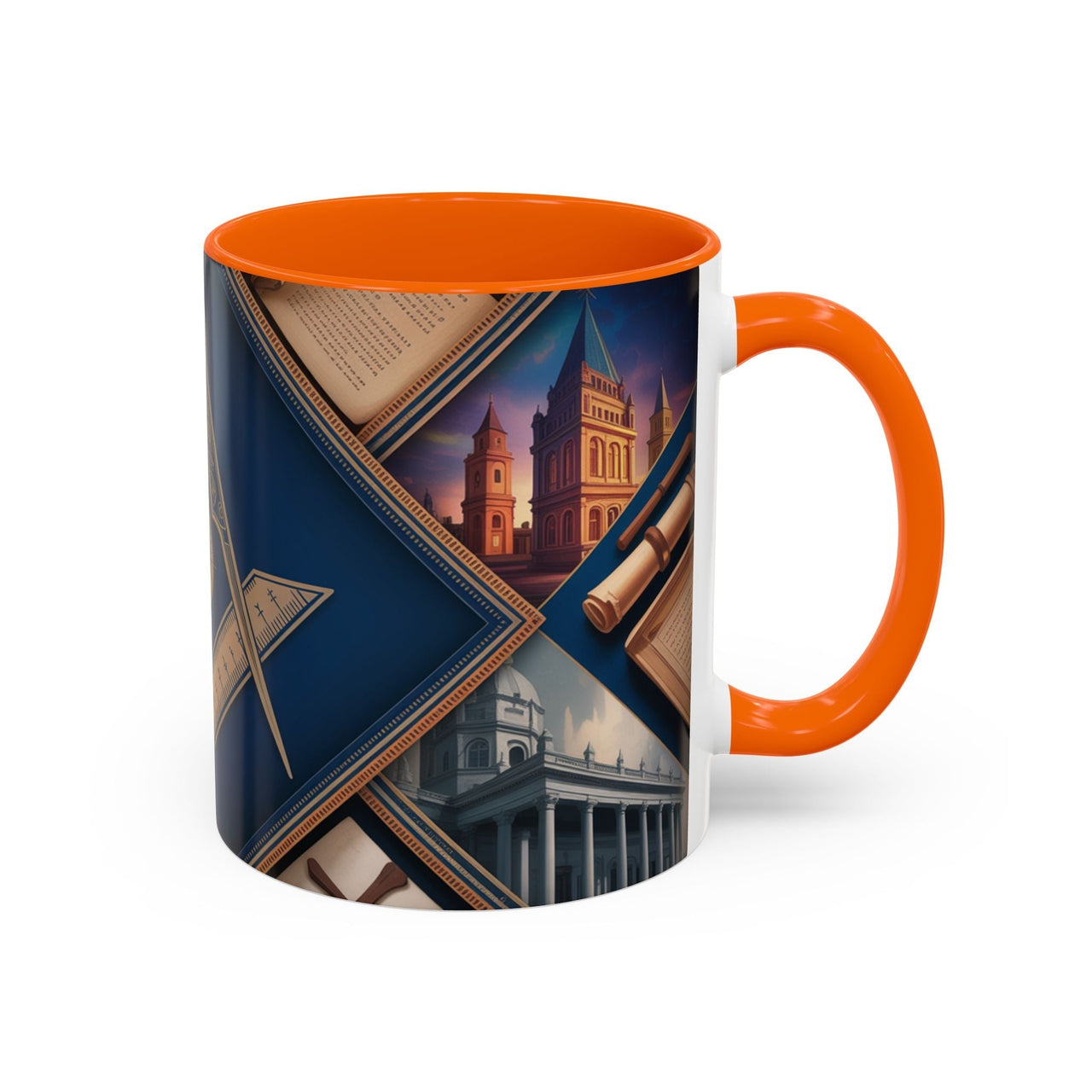 Freemason Premium Ready to go Coloured Rim Mug - Masonic Mugs