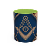Freemason Premium Ready to go Coloured Rim Mug - Masonic Mugs