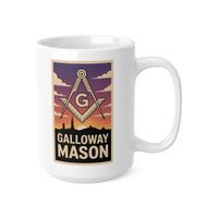 Galloway Mason Custom Masonic Coffee Mug - Freemason Gift - Masonic Mugs