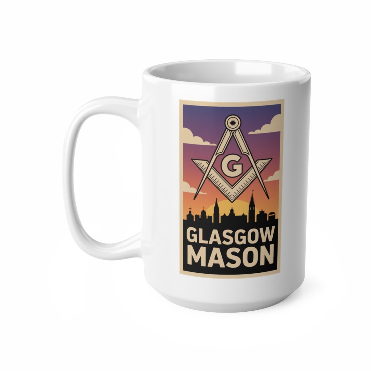 Glasgow Mason Custom Masonic Coffee Mug - Freemason Gift - Masonic Mugs