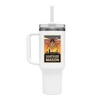 Hampshire and Isle of White Mason 40oz Stainless Steel Masonic Travel Tumbler - Masonic Mugs