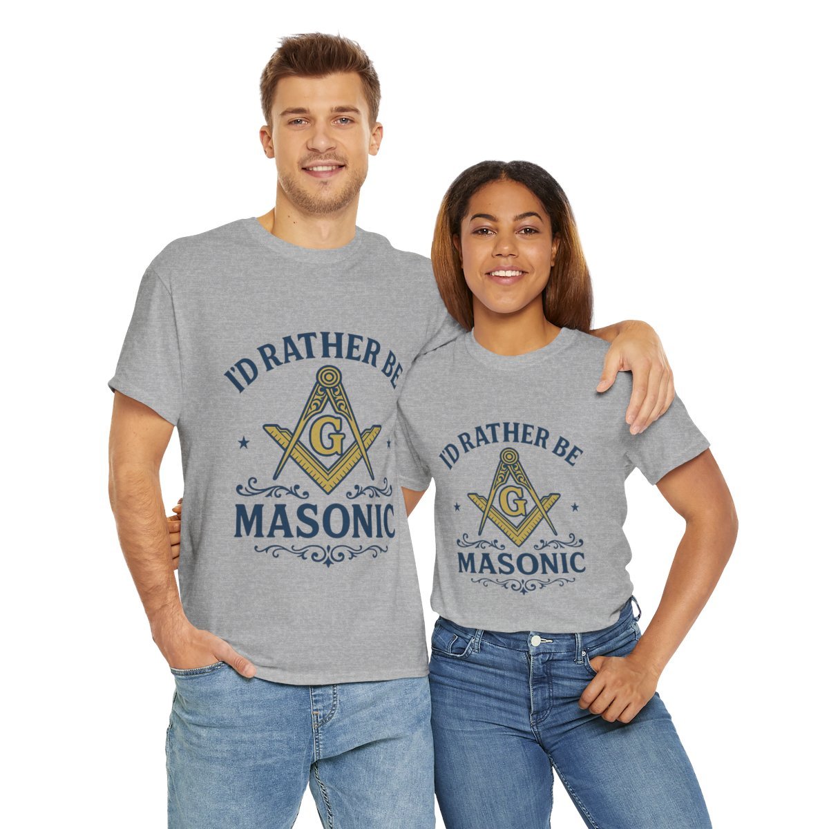 I'd rather be Masonic - Unisex Freemason Ready to Go Apparel – T-Shirt, Sweatshirt or Hoodie – Multiple Colours & Sizes - Masonic Mugs