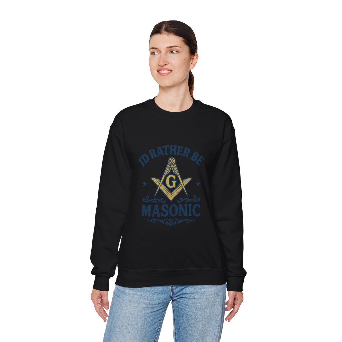 I'd rather be Masonic - Unisex Freemason Ready to Go Apparel – T-Shirt, Sweatshirt or Hoodie – Multiple Colours & Sizes - Masonic Mugs
