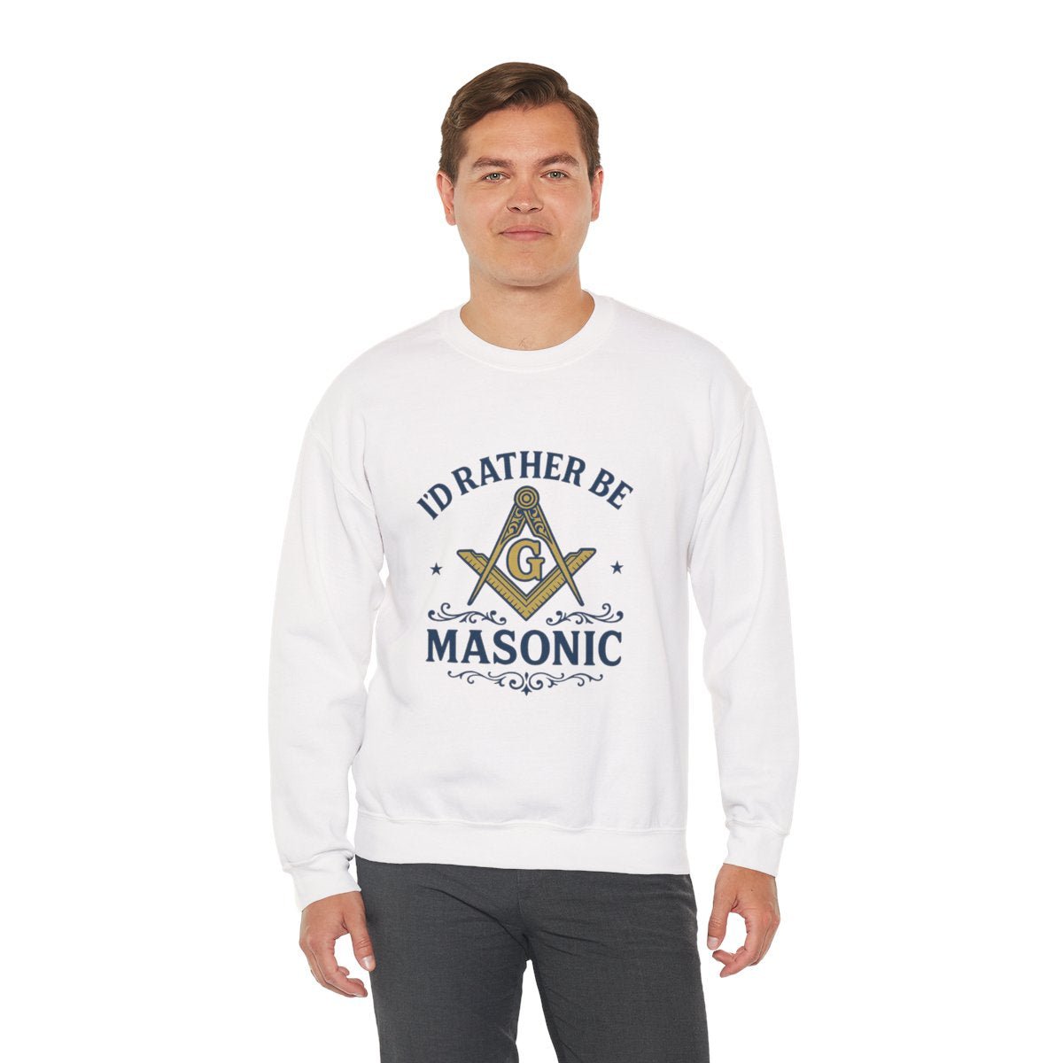 I'd rather be Masonic - Unisex Freemason Ready to Go Apparel – T-Shirt, Sweatshirt or Hoodie – Multiple Colours & Sizes - Masonic Mugs