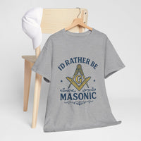 I'd rather be Masonic - Unisex Freemason Ready to Go Apparel – T-Shirt, Sweatshirt or Hoodie – Multiple Colours & Sizes - Masonic Mugs