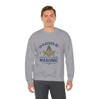 I'd rather be Masonic - Unisex Freemason Ready to Go Apparel – T-Shirt, Sweatshirt or Hoodie – Multiple Colours & Sizes - Masonic Mugs