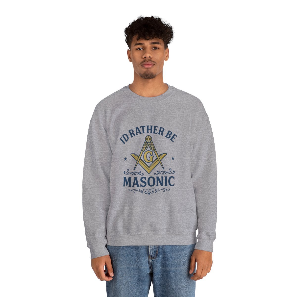 I'd rather be Masonic - Unisex Freemason Ready to Go Apparel – T-Shirt, Sweatshirt or Hoodie – Multiple Colours & Sizes - Masonic Mugs