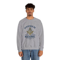 I'd rather be Masonic - Unisex Freemason Ready to Go Apparel – T-Shirt, Sweatshirt or Hoodie – Multiple Colours & Sizes - Masonic Mugs