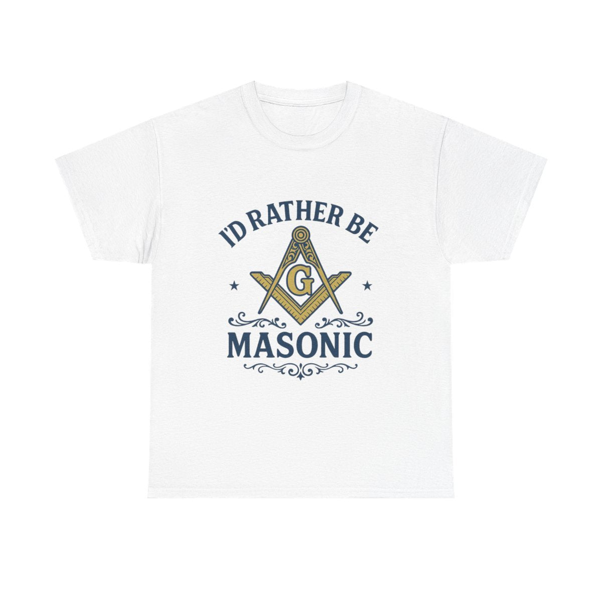 I'd rather be Masonic - Unisex Freemason Ready to Go Apparel – T-Shirt, Sweatshirt or Hoodie – Multiple Colours & Sizes - Masonic Mugs