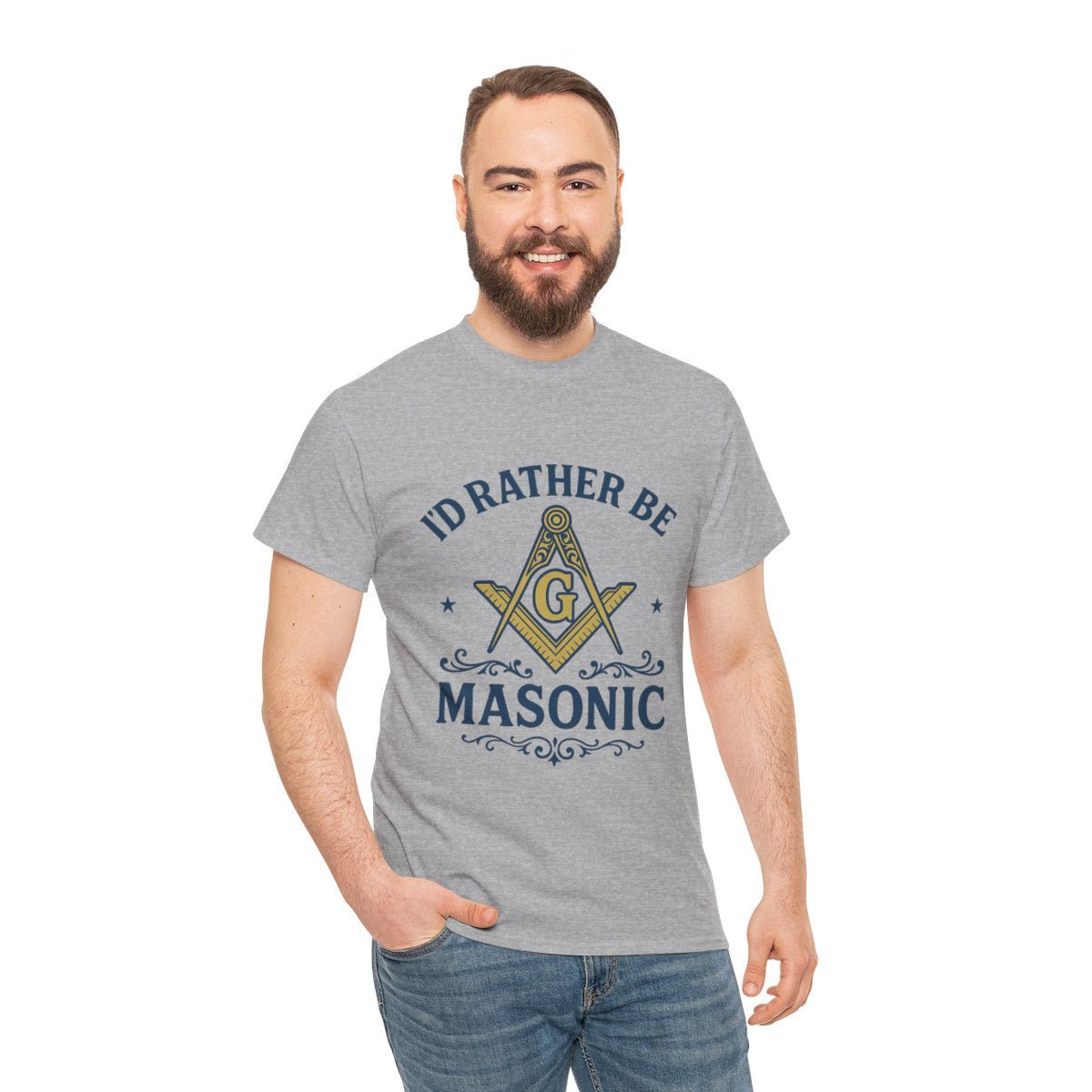 I'd rather be Masonic - Unisex Freemason Ready to Go Apparel – T-Shirt, Sweatshirt or Hoodie – Multiple Colours & Sizes - Masonic Mugs