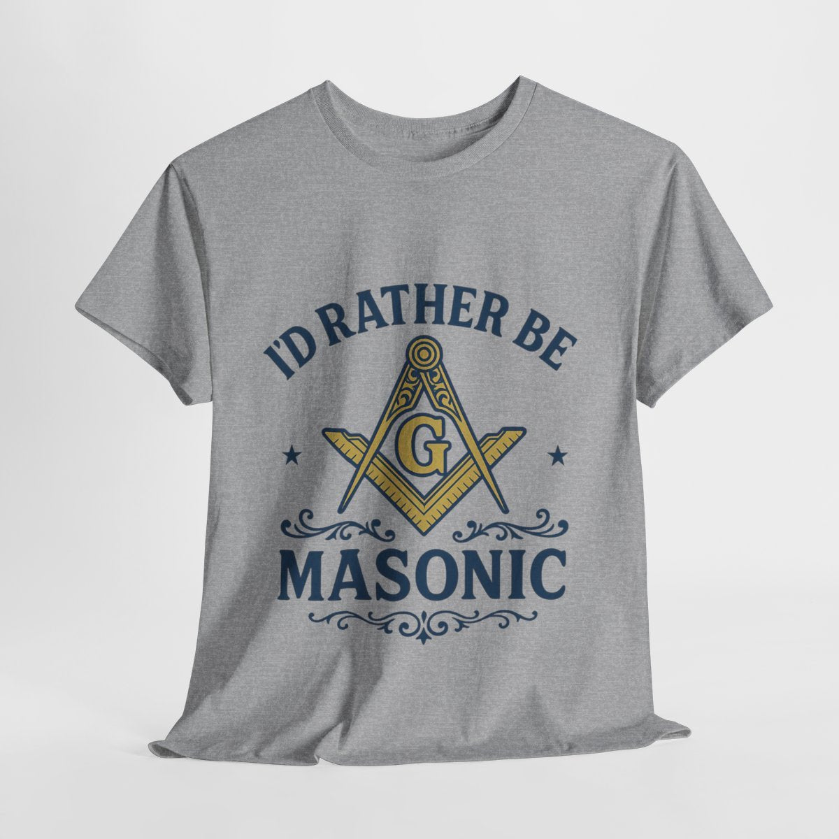 I'd rather be Masonic - Unisex Freemason Ready to Go Apparel – T-Shirt, Sweatshirt or Hoodie – Multiple Colours & Sizes - Masonic Mugs