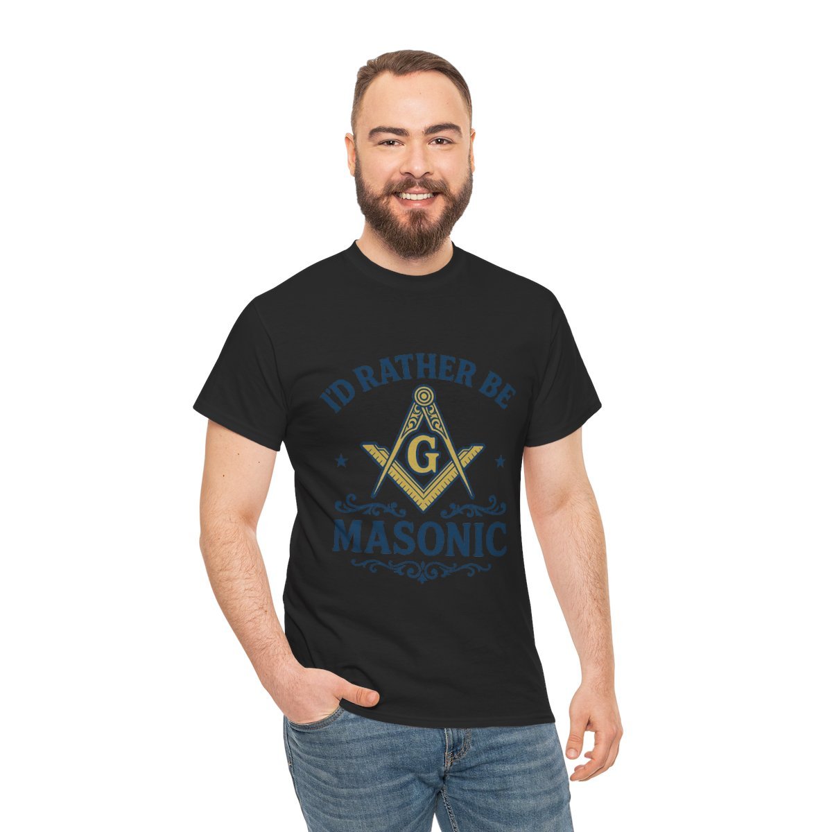 I'd rather be Masonic - Unisex Freemason Ready to Go Apparel – T-Shirt, Sweatshirt or Hoodie – Multiple Colours & Sizes - Masonic Mugs