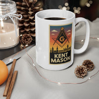 Kent Mason Custom Masonic Coffee Mug - Freemason Gift - Masonic Mugs