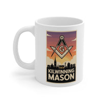 Kilwinning Mason Custom Masonic Coffee Mug - Freemason Gift - Masonic Mugs