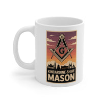 Kincardine - Shire Mason Custom Masonic Coffee Mug - Freemason Gift - Masonic Mugs
