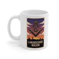 Lanarkshire Mason Custom Masonic Coffee Mug - Freemason Gift - Masonic Mugs