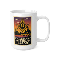 Leicestershire and Rutland Mason Custom Masonic Coffee Mug - Freemason Gift - Masonic Mugs
