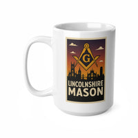 Lincolnshire Mason Custom Masonic Coffee Mug - Freemason Gift - Masonic Mugs